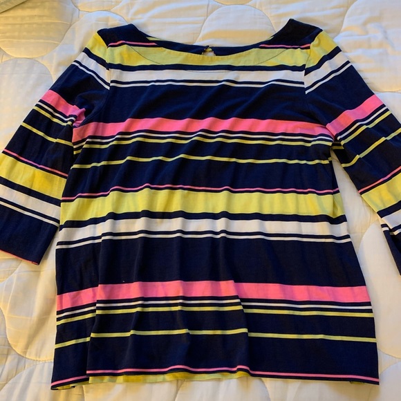 Lilly Pulitzer Tops - Lilly Pulitzer Marlowe striped shirt XL